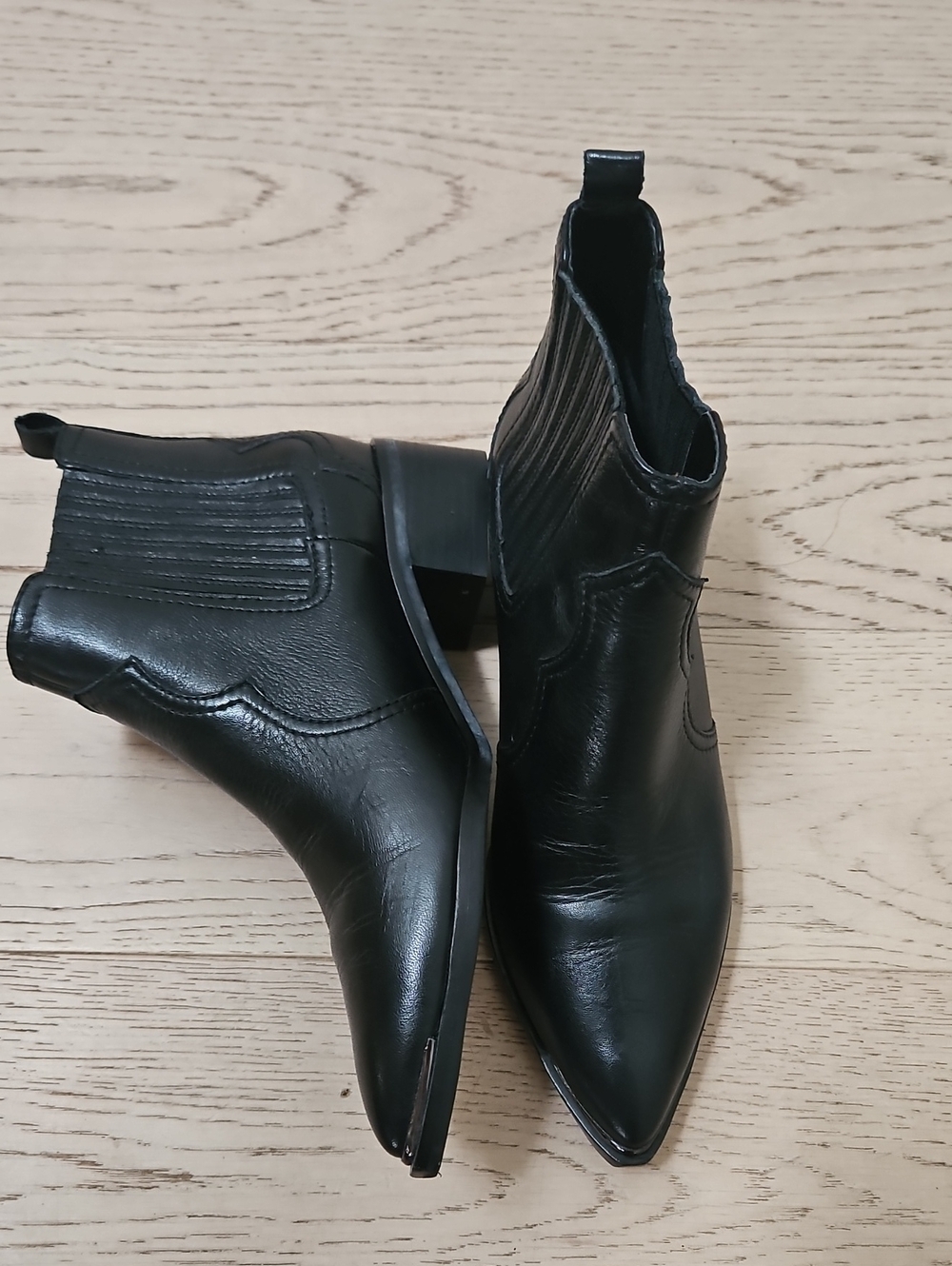 Mark Fisher Black Pointed Booties